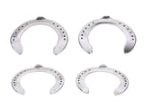 4pcs Horseshoes Aluminum Alloy Light Weight Reliable Practical Horse Riding Accessory for Racecourse V1294-YM0523-3111220079611