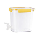 Cold Water Kettle Large Capacity Thicken Faucet Sealed Drink Storage Pot for Kitchen Yellow3.5L V1294-YM0716-3118220167114