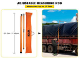 Load Height Measuring Stick, 15' Sturdy Fiberglass Truck Height Stick with Adjustable Pole, V952-GDSSCLGBD15FTKQS0V0