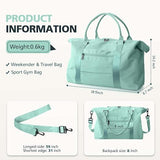 Weekender Travel Duffle Bag with Trolley Sleeve, Small Gym and Overnight Bag for Carry On Flights, V1189-LC-AMZ-00115