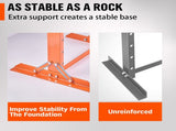 12-Ton Hydraulic Heavy Duty Floor Shop Press H-Frame Straightening Metal Garages V465-82024