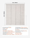 VEVOR Panel Track Blinds Extendable Track 116 to 218 cm W Trimmable Light Gray V952-MBGDBYCW4588U6BC9V0