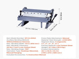 Box and Pan Brake, 305 mm Sheet Metal Bending Brake, 20-Gauge Mild Steel Capacity, 0-135 Degree V952-FDSWQZDQFDSWK6NDU001V0
