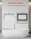 Shower Niche 40.6 x 50.8 x 10.2 cm Recessed Wall Divider Shelf Bathroom V952-SLLYBK2C16INJ0D06001V0
