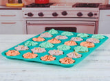 Silicone Muffin Pan Cupcake Set - Mini 24 Cups and Regular 12 Tin, Nonstick Food Grade Molds with V1259-DP01-A-4509