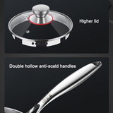 Premium 316 Stainless Steel Non-Stick 22cm Milk Pot with Double-Sided Honeycomb Design V255-22CMMILKPOT