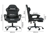 Levede Office Chair High Back Suede Fabric Gaming Chair OF1063-DG-AU