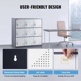 9 Doors Metal Storage Cabinet Employees Steel Storage Cabinet Office Gray V952-JCJHSBMY33180TSQWV0