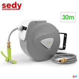 Garden Spray Gun Auto Rewind Wall Water Hose Mount Hose Reel 30M Retractable V465-66151