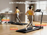 Everfit 3 in 1 Walking Pad Treadmill 12% Incline Foldable Under Desk Treadmills for Home Gym With TMILL-400H-2INC-L-BK