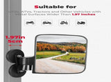 Tractor Magnetic Side Mirrors, 114 Lbs Magnet Rear View Mirror for Tractors, Forklifts, Lawn Movers, V1258-DP02-WO-221