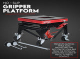 Motorcycle Scissor Lift Stand w/ castors 136KG Motorbike Working Bench Jack V379-MOTOSCRLIF