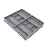 Foldable Expandable Desk Organizer Double Row Multi Level Drawer Organizer Tray for Jewelry Cosmetic V1294-YM0901-3117240180811
