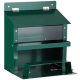 Outdoor Squirrel Feeder, Metal Squirrel Picnic Table with Waterproof Roof, Transparent Viewing V1369-AZ3-W-08596
