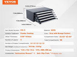 Drill Bit Dispenser Cabinet, Five-Drawer Bit Organizer Cabinet for 33/64" to 63/64" Steel V952-ZTFPGJX3364D1XNGFV0
