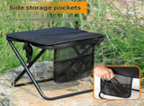 Black 2 Pack Portable foldable stool with a crossbody strap - High Carbon Steel Frame and Oxford V888-ELOSUNG56186-1