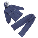 Reflective Motorcycle Rain Suit in Navy Oxford Fabric with Breathable Mesh, Unisex Outdoor Gear V1366-AZ2-W-17357