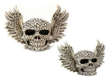 Wings Skull Statue Decoration Innovative Resin Home Desktop Ghost Head Sculpture Ornament V1294-YM0901-3115240048811