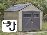 Storage Hooks for Sheds - Handy J/V-Shaped Tool Hooks - Compatible with various sheds - Storage V1189-WXFBOL-150-1