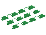 50Pcs Greenhouse Clamp PE Plastic 2 Head Plant Film Clamp Soil Sheet Clip for Horticulture 16mm / V1294-YM0706-3111230226813