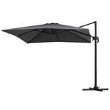 Instahut Outdoor Umbrella 3m Umbrellas Cantilever Stand Sun Roma 360 Degree Charcoal UMB-ROMA-5TIL-CO