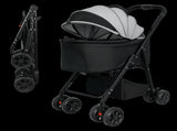 Pawz Pet Stroller 3 in1Dog Cat Pram Foldable Carrier PT1365-BK-AU