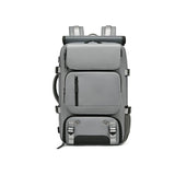 Grey Large Capacity 16-Inch Laptop Travel Backpack - Anti-Theft Professional Business Bag with V888-ELOSUNG18489