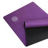 Mandala Yoga Mat Premium Bundle, Includes Yoga Mat 188cm H x 61cm W, Yoga Strap & Steel Hydration V398-MA-494PRP