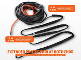 Synthetic Winch Rope, 12.7 mm x 28 m, 142.3 kN, Synthetic Winch Line Cable Rope with Protective V952-HCJPSJYX12IN5PYEKV0