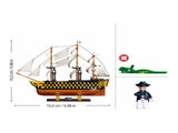 Sluban B1552 Model Kit 1200 HMS Victory Sailing Battleship Warship Navy Vessel Boat Military D SLB1552