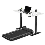 Lifespan Fitness V-FOLD Treadmill with ErgoDesk Automatic Standing Desk 1500mm in White/Black V572-LFTM-VFOLD-A