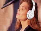 Bluetooth Headphones Over Ear HiFi Stereo Sound Wireless Headphones for Travel Work Cellphone-Pink V1263-JX-7549-1