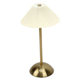 Pleated Table Lamp Touch Control 3 Colors Stepless Dimming USB Rechargeable Retro Cordless LED V1294-YM0901-3119250068111