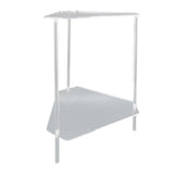 Acrylic End Table 2 Tier Corner Side Table Small Corner Table for Living Room Bedroom Balcony Easy V1294-YM0901-3116240024811