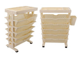 Movable Bookshelf Removable Bookcase Rotatable Multilayer Mobile Bookshelf for Bedroom Dormitory V1294-YM0901-3116230011612