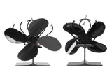 4 Blade Fireplace Fan Aluminium Alloy Heat Powered High Temperature Resistant Stove Fan for Home V1294-YM3113220215611-0421