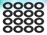 SWETRACE Foosball Tables Equipment 16Pcs 0.66In Black PVC Foosball Table Parts V1189-LWWAL-20260327-03373