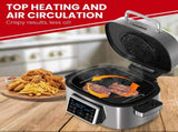 Homemaid Digital 6L Air Fryer and Grill Stainless Steel Housing LED Display AFG02