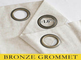 2 Pack Natural 100% Blackout Linen Curtains, Farmhouse Thermal Insulated Drapes for Living Room and V1189-LC-AMZ-00226