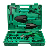 YL/L10 Green 10-Piece Floral Gardening Tool Set with Carrying Case - Durable and Stylish V888-ELOSUNG15587