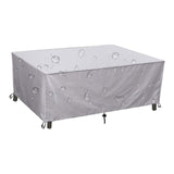 Rectangular Heavy Duty Table Cover - Tough Canvas Waterproof Outdoor Dining Table and Chairs General V1366-AZ2-W-08557