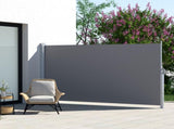 Instahut Side Awning Sun Shade Outdoor Retractable Privacy Screen 2X3M Grey AWN-B-SIDE-FC-200-GREY
