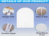 100 Pcs 24'' x 32'' Clear Garment Bags Full Zipper Suit Lightweight Clothes Cover for Hanging PEVA V1259-DP01-A-1185