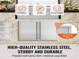 BBQ Access Door, 914x610 mm Double Outdoor Kitchen Door, Stainless Steel Flush Mount Door, Wall V952-SMABSCJMYS366SI1RV0