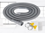 Drain Hose Extension Set Universal Washing Machine 10Ft, Include Bracket Connector and Clamps Hoses V1189-LWWAL-20260325-00167