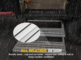 Heavy Duty Double Aluminium Caravan Step Anti-Slip RV Entry Step, Stable 2-Tier Camping Step, V1181-AT003-SL