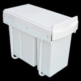 Pull Out Bin Kitchen Double Dual Slide Garbage Rubbish Waste 10L+20L V63-824211