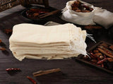 200 Pack Cotton Muslin Bags Sachet Bag Multipurpose Drawstring Bags for Tea Jewelry Wedding Party V1369-AZ3-W-11820