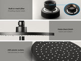 Cefito 9'' Rain Shower Head Set Handheld Round High Pressure Twins Tap Chrome SHOWER-A1-RO-9-BK-TAP-RO