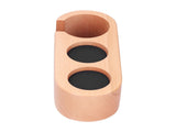 3Hole Coffee Portafilter Holder Wooden Tamper Stand Coffee Tamping Station with NonSlip Mat V1294-YM0901-3118210215711